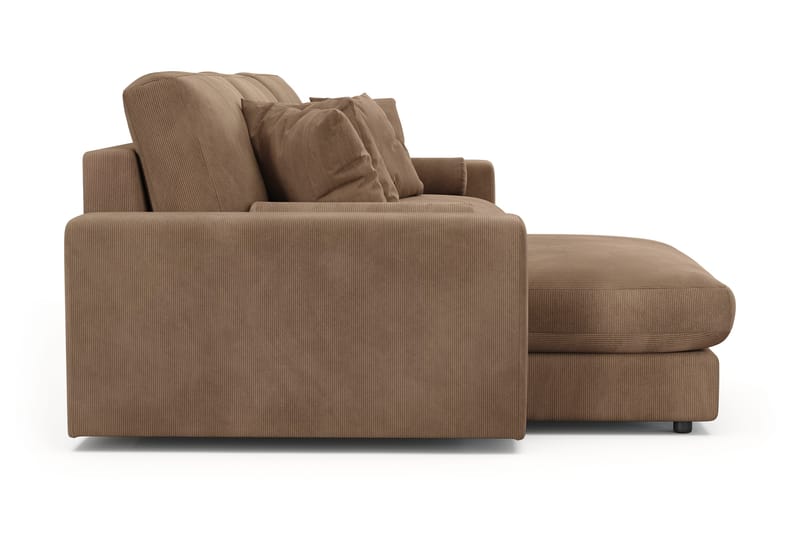 Adelsö by Gynning 5-sits Vändbar L-formad Djup Divansoffa i Manchester - Brun - Möbler - Soffa - Divansoffa & schäslongsoffa