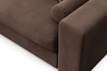 Adelsö by Gynning 5-sits Vändbar L-formad Djup Divansoffa i Manchester - Brun - Möbler - Soffa - Divansoffa & schäslongsoffa