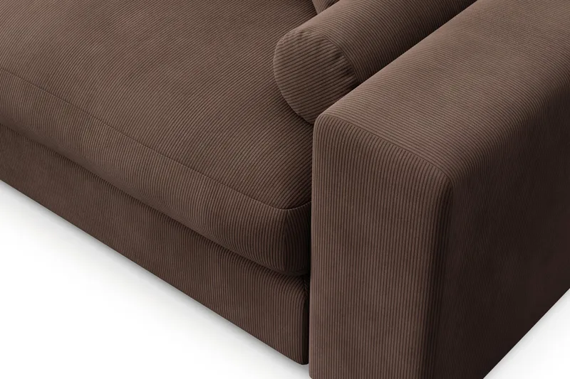 Adelsö by Gynning 5-sits Vändbar L-formad Djup Divansoffa i Manchester - Brun - Möbler - Soffa - Divansoffa & schäslongsoffa