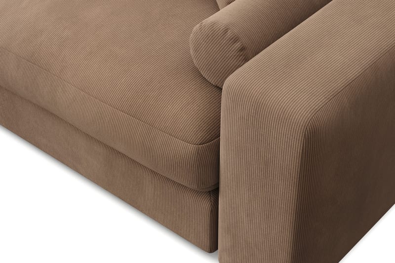 Adelsö by Gynning 5-sits Vändbar L-formad Djup Divansoffa i Manchester - Brun - Möbler - Soffa - Divansoffa & schäslongsoffa