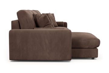 Adelsö by Gynning 5-sits Vändbar L-formad Djup Divansoffa i Manchester - Brun - Möbler - Soffa - Divansoffa & schäslongsoffa