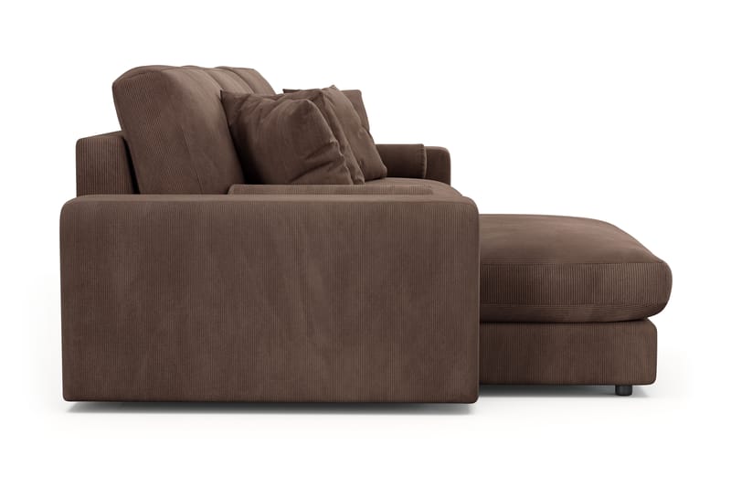 Adelsö by Gynning 5-sits Vändbar L-formad Djup Divansoffa i Manchester - Brun - Möbler - Soffa - Divansoffa & schäslongsoffa