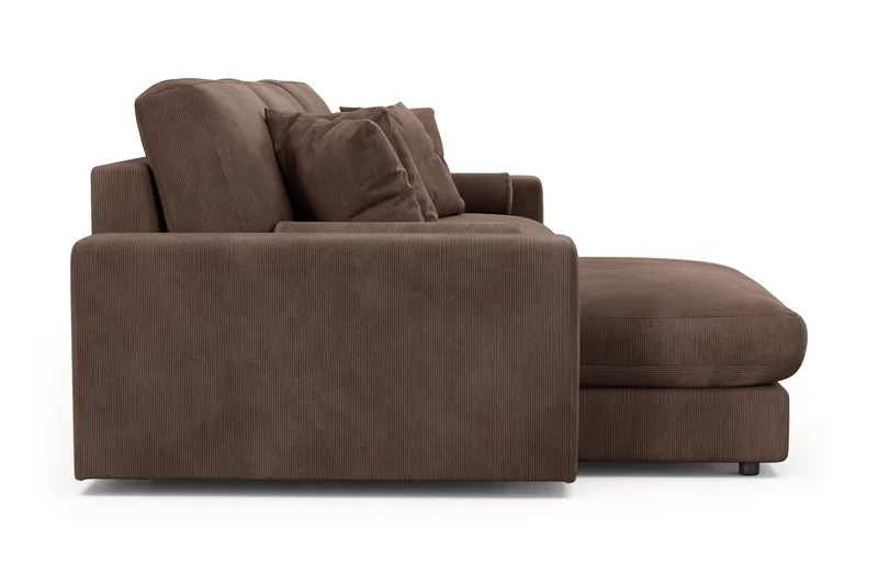 Adelsö by Gynning 5-sits Vändbar L-formad Djup Divansoffa i Manchester - Brun - Möbler - Soffa - Divansoffa & schäslongsoffa