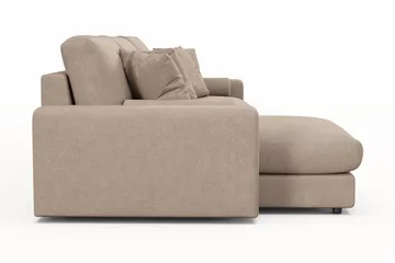 Adelsö by Gynning 5-sits Vändbar L-formad Djup Divansoffa i Tyg - Beige - Möbler - Soffa - Divansoffa & schäslongsoffa