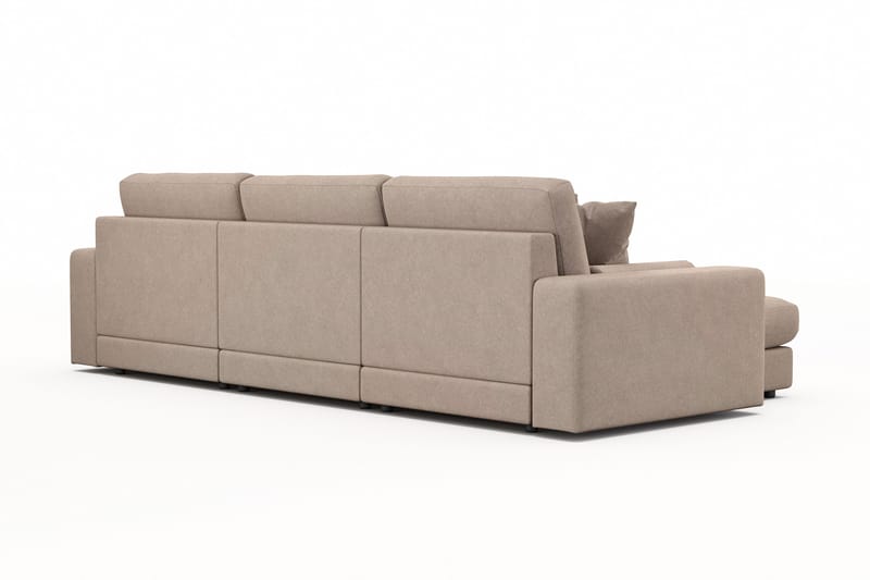 Adelsö by Gynning 5-sits Vändbar L-formad Djup Divansoffa i Tyg - Beige - Möbler - Soffa - Divansoffa & schäslongsoffa