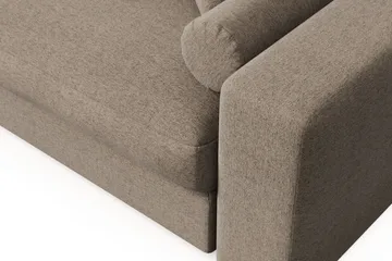 Adelsö by Gynning 5-sits Vändbar L-formad Djup Divansoffa i Tyg - Brun - Möbler - Soffa - Divansoffa & schäslongsoffa