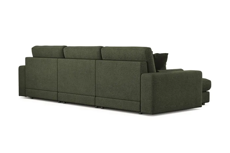 Adelsö by Gynning 5-sits Vändbar L-formad Djup Divansoffa i Tyg - Grön - Möbler - Soffa - Divansoffa & schäslongsoffa