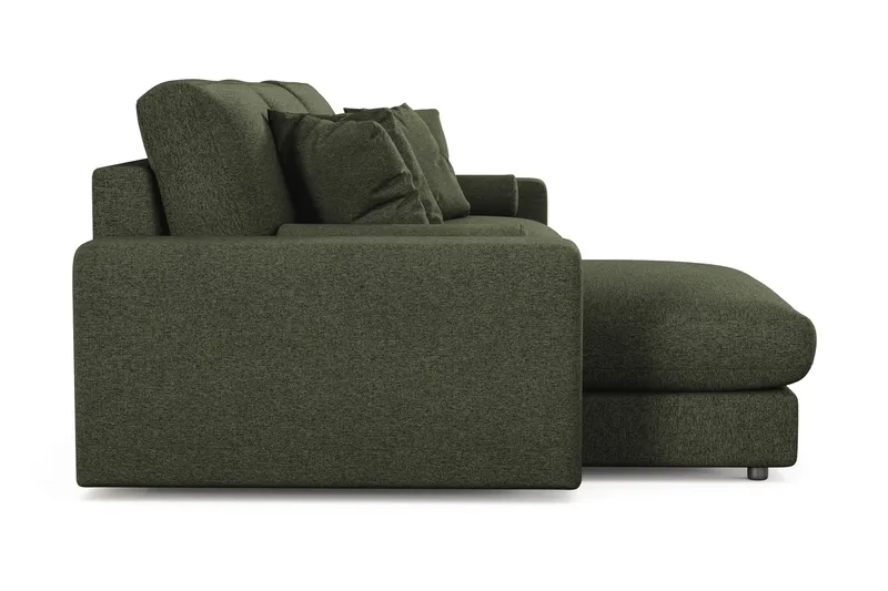 Adelsö by Gynning 5-sits Vändbar L-formad Djup Divansoffa i Tyg - Grön - Möbler - Soffa - Divansoffa & schäslongsoffa