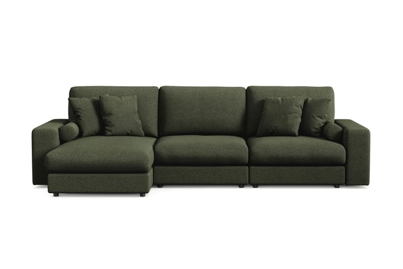 Adelsö by Gynning 5-sits Vändbar L-formad Djup Divansoffa i Tyg - Grön - Möbler - Soffa - Divansoffa & schäslongsoffa