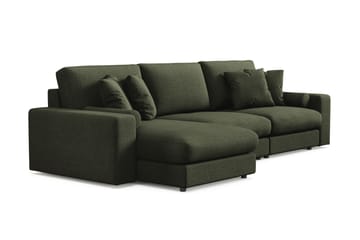 Adelsö by Gynning 5-sits Vändbar L-formad Djup Divansoffa i Tyg - Grön - Möbler - Soffa - Divansoffa & schäslongsoffa