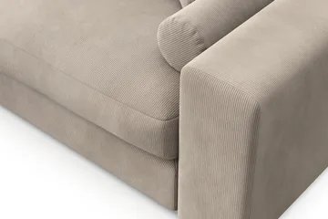 Adelsö by Gynning 6-sits Vändbar L-formad Djup Divansoffa i Manchester - Greige - Möbler - Soffa - Divansoffa & schäslongsoffa