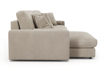 Adelsö by Gynning 6-sits Vändbar L-formad Djup Divansoffa i Manchester - Greige - Möbler - Soffa - Divansoffa & schäslongsoffa
