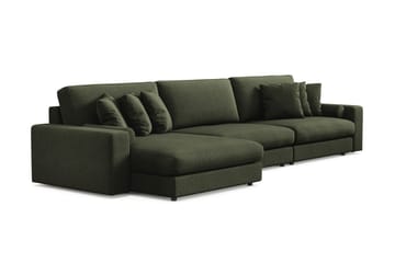 Adelsö by Gynning 6-sits Vändbar L-formad Djup Divansoffa i Tyg - Grön - Möbler - Soffa - Divansoffa & schäslongsoffa