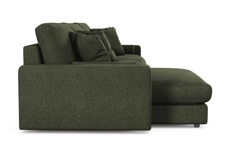 Adelsö by Gynning 6-sits Vändbar L-formad Djup Divansoffa i Tyg - Grön - Möbler - Soffa - Divansoffa & schäslongsoffa