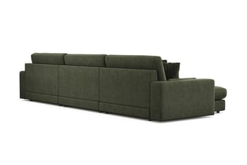 Adelsö by Gynning 6-sits Vändbar L-formad Djup Divansoffa i Tyg - Grön - Möbler - Soffa - Divansoffa & schäslongsoffa