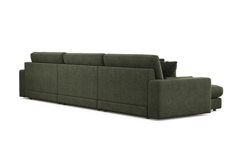 Adelsö by Gynning 6-sits Vändbar L-formad Djup Divansoffa i Tyg - Grön - Möbler - Soffa - Divansoffa & schäslongsoffa