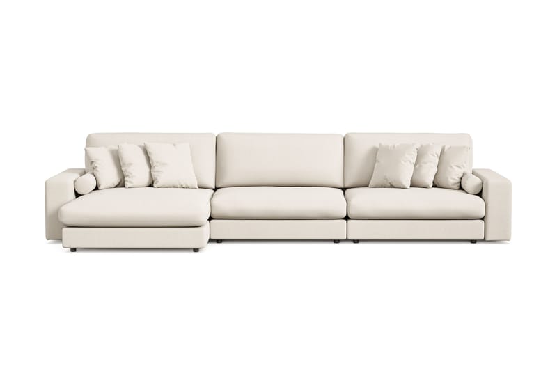 Adelsö by Gynning 6-sits Vändbar L-formad Djup Divansoffa i Tyg - Ljusbeige - Möbler - Soffa - Divansoffa & schäslongsoffa