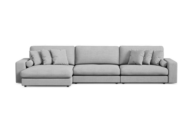 Adelsö by Gynning 6-sits Vändbar L-formad Djup Divansoffa i Tyg - Ljusgrå - Möbler - Soffa - Divansoffa & schäslongsoffa