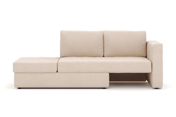 Alnaryd 2-3-sits Bäddsoffa med Fällbart Armstöd - Beige - Möbler - Soffa - Bäddsoffa - 2 sits bäddsoffa