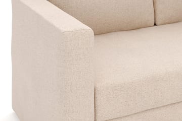 Alnaryd 2-3-sits Bäddsoffa med Fällbart Armstöd - Beige - Möbler - Soffa - Bäddsoffa - 2 sits bäddsoffa