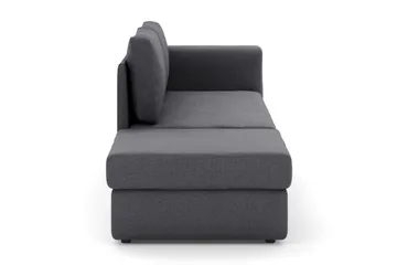 Alnaryd 2-3-sits Soffa med Fällbart Armstöd - Grå - Möbler - Soffa - 2 sits soffa