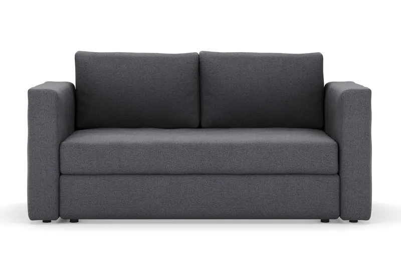 Alnaryd 2-3-sits Soffa med Fällbart Armstöd, Grå