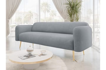 Alros Soffa 3-sits - Grå - Möbler - Soffa - Sammetssoffa