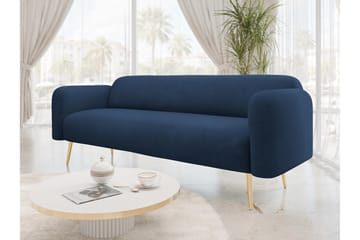 Alros Soffa 3-sits - Marinblå - Möbler - Soffa - Sammetssoffa