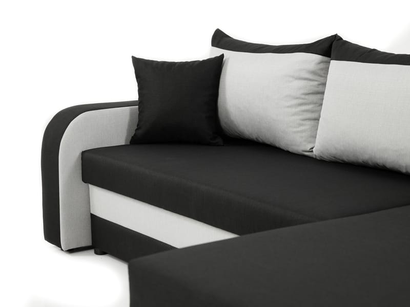 Alvared 3-sits Vänstervänd L-formad Divansoffa med Förvaring i Bouclé - Grå - Möbler - Soffa - Divansoffa & schäslongsoffa