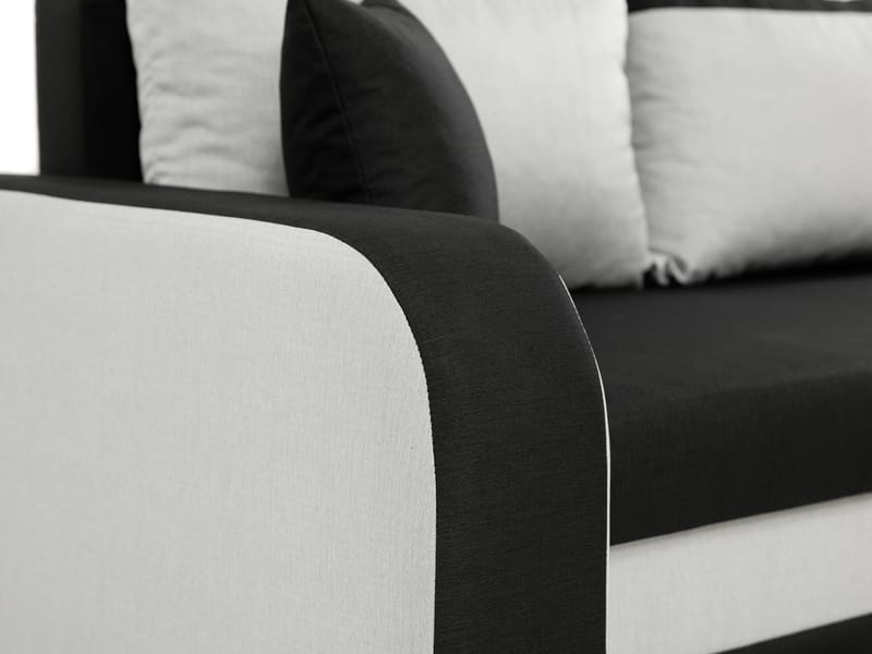 Alvared 3-sits Vänstervänd L-formad Divansoffa med Förvaring i Bouclé - Grå - Möbler - Soffa - Divansoffa & schäslongsoffa