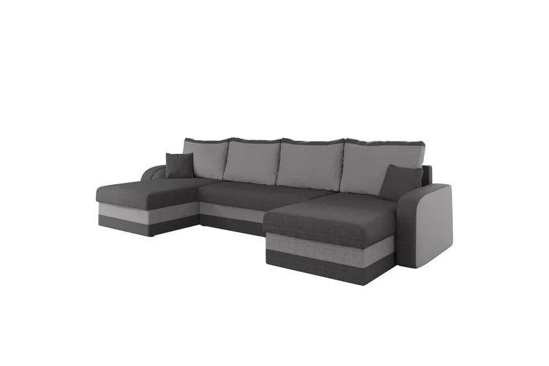 Alvared Soffa Dubbeldivan 4-sits, Ljusgrå/Grå
