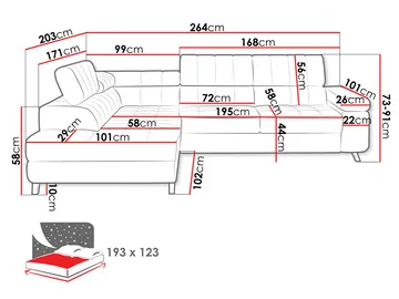 Amshyttan 4-sits Soffa med Schäslong Vänster - Möbler - Soffa - Hörnsoffa