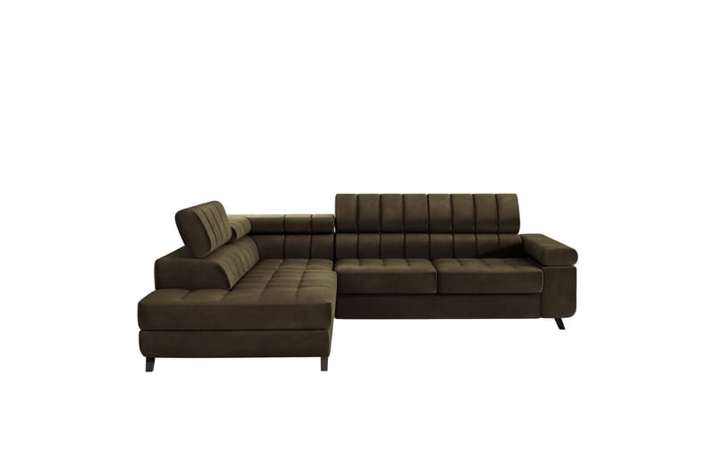 Amshyttan Soffa med Schäslong 3-sits - Brun - Möbler - Soffa - Sammetssoffa
