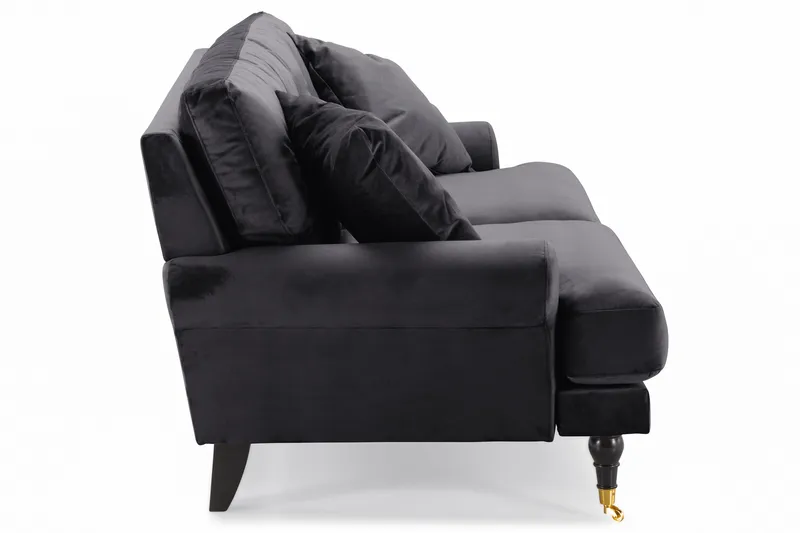 Andrew 2-sits Sammetssoffa - Mörkgrå - Möbler - Soffa - Sammetssoffa