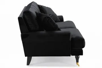 Andrew 2-sits Sammetssoffa - Svart - Möbler - Soffa - Sammetssoffa