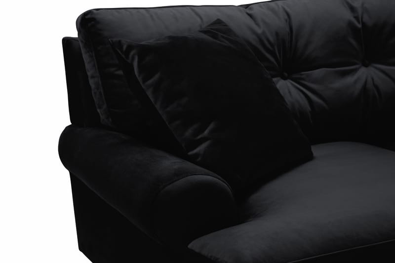 Andrew 2-sits Sammetssoffa - Svart - Möbler - Soffa - Sammetssoffa