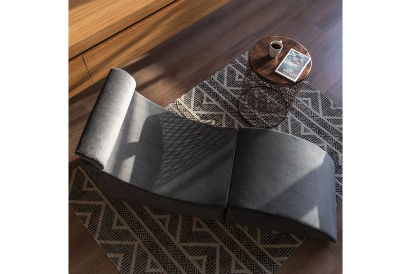 Antigua Dagbädd med Rygg 50 cm - Antracit - Möbler - Soffa - Sammetssoffa