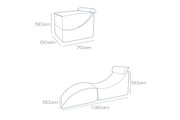 Antigua Dagbädd med Rygg 50 cm - Antracit - Möbler - Soffa - Sammetssoffa