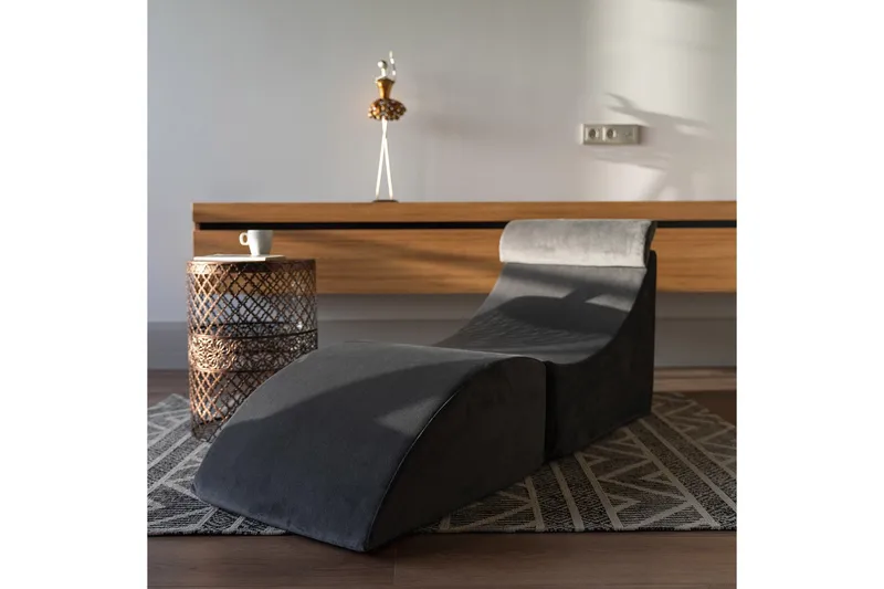 Antigua Dagbädd med Rygg 50 cm - Antracit - Möbler - Soffa - Sammetssoffa