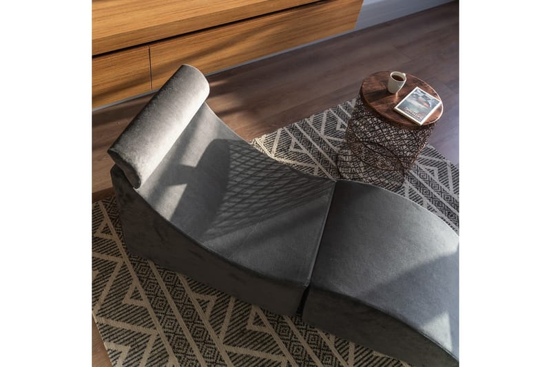 Antigua Dagbädd med Rygg 50 cm - Antracit - Möbler - Soffa - Sammetssoffa