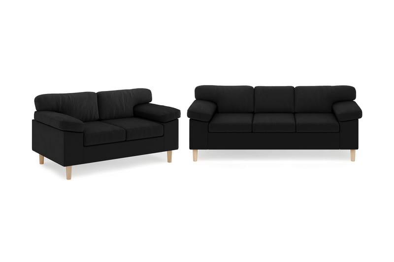 Askerod Soffgrupp 3-sits Soffa + 2-sits Soffa - Svart - Möbler - Soffa - Soffgrupp