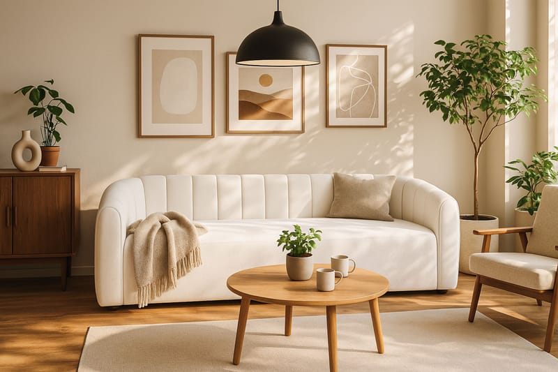 Avadala 4-sits Soffa - Beige - Möbler - Soffa - 4 sits soffa