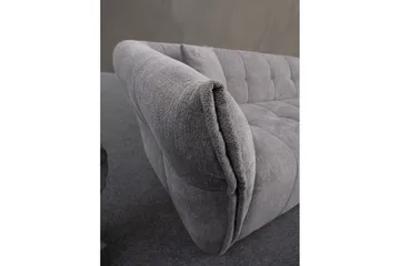 Azzo 4-sits Soffa med Divan - Ljusgrå - Möbler - Soffa - Divansoffa & schäslongsoffa - 4 sits soffa med divan