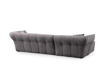 Azzo 4-sits Soffa med Divan - Ljusgrå - Möbler - Soffa - Divansoffa & schäslongsoffa - 4 sits soffa med divan