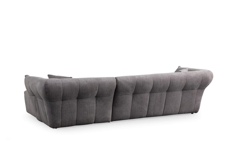 Azzo 4-sits Soffa med Divan - Ljusgrå - Möbler - Soffa - Divansoffa & schäslongsoffa - 4 sits soffa med divan