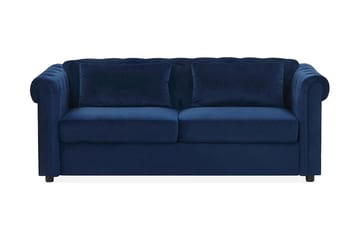 Bäddsoffa Cayenna - Blå - Möbler - Soffa - Sammetssoffa
