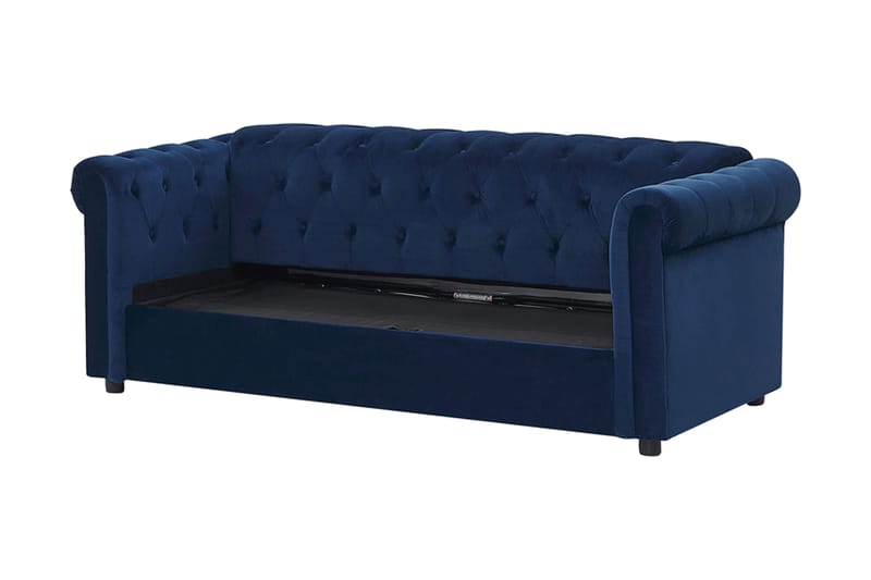 Bäddsoffa Cayenna - Blå - Möbler - Soffa - Sammetssoffa