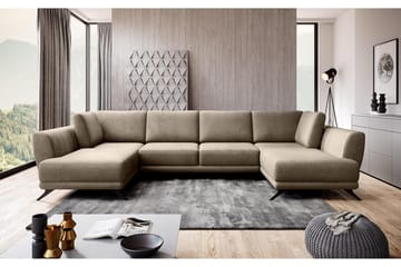 Bäddsoffa Dubbelschäslong Kazuma - Beige - Möbler - Soffa - Bäddsoffa - Bäddsoffa längsbäddad
