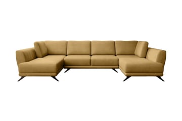 Bäddsoffa Dubbelschäslong Kazuma - Gul - Möbler - Soffa - Bäddsoffa - Bäddsoffa längsbäddad
