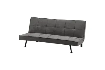 Bäddsoffa Hasle Grå, svart - Grå, svart - Möbler - Soffa - Bäddsoffa - Futon - Futon soffa